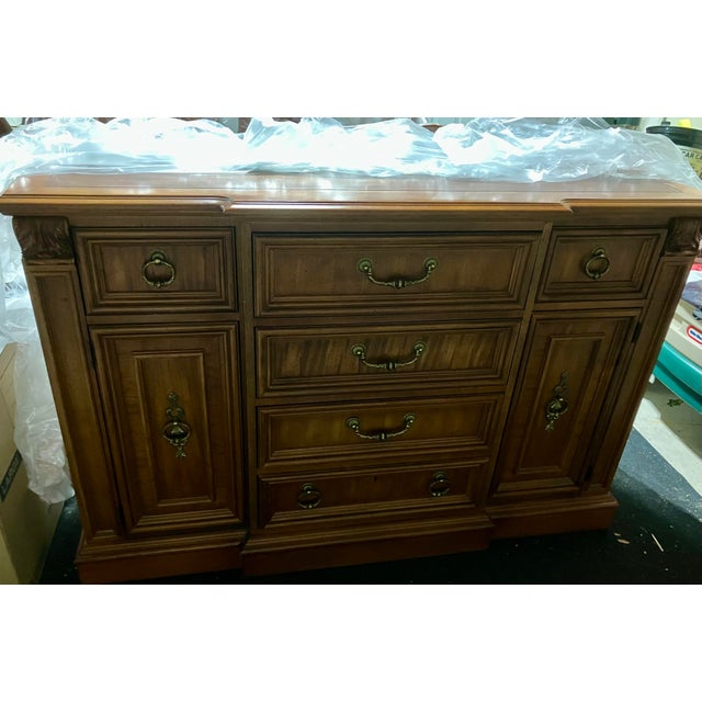 Wood # Stanley Furniture Server / Buffet Cabinet For Sale - Image 7 of 11