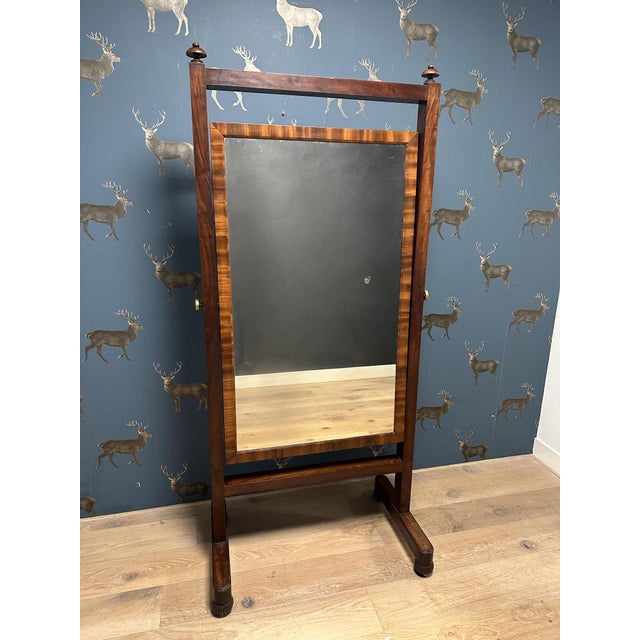 William IV Cheval Mirror, 1830s For Sale - Image 4 of 15
