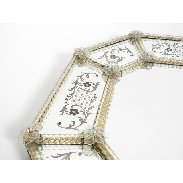 Mid-Century Modern Italian Wall Mirror with Murano Glass Frame, 1950s For Sale - Image 11 of 18