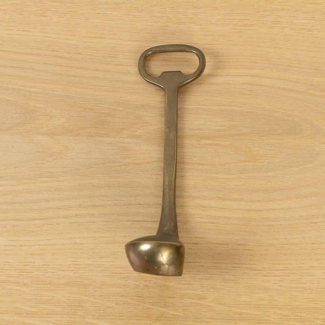 1950s French Brass Golf Club Bottle Opener For Sale - Image 4 of 11