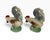 Vintage Hand-Painted Lusterware Ceramic Rooster Figurines From Brazil - A Pair For Sale In Washington DC - Image 6 of 12