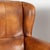 Mid-Century Modern Pair of 20th Century Danish Vintage Brown Leather Wingback Club Chairs For Sale - Image 3 of 18