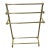 Vintage Solid Brass Quilt/Towel Rack For Sale