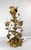 19th Century Electrified Floral Poppy Flower Bronze Candelabra Table Lamp For Sale - Image 4 of 18