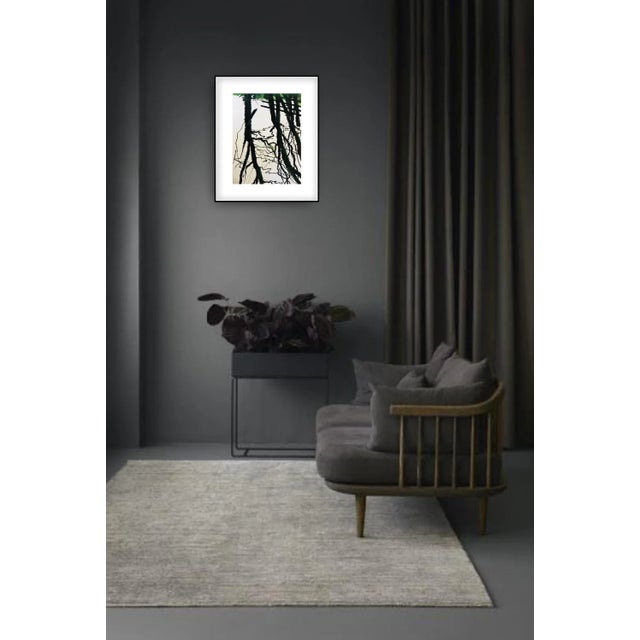 Modern "Solitude" Framed Contemporary Abstract Landscape Drawing For Sale - Image 3 of 4