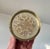 A Danish or English late 19th century early 20th century dresser jar or trinket executed in gilt brass and with a lid...