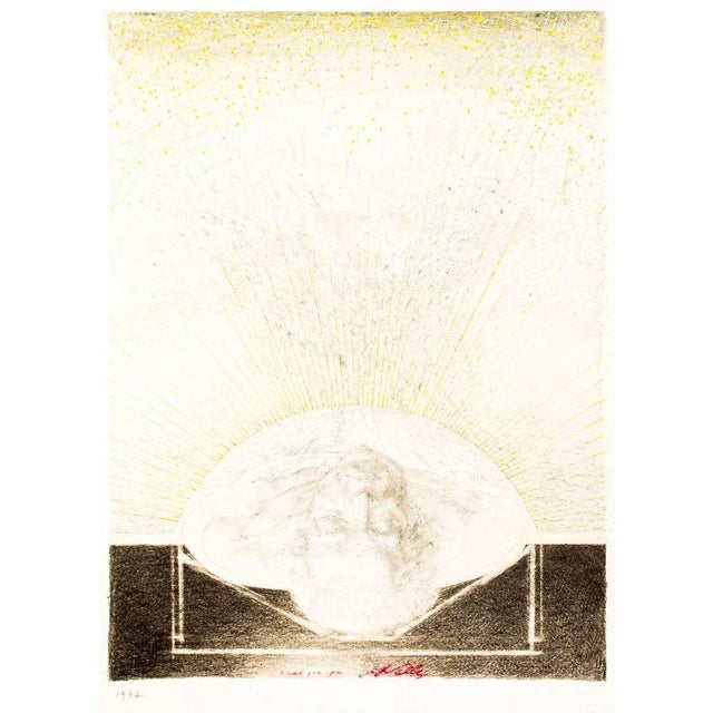 L'Un et l'Autre - Original Mixed Media by J.P. Velly - 1977 1977 For Sale - Image 3 of 3