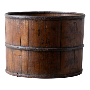 Asian Iron and Wood Bucket, 19th Century