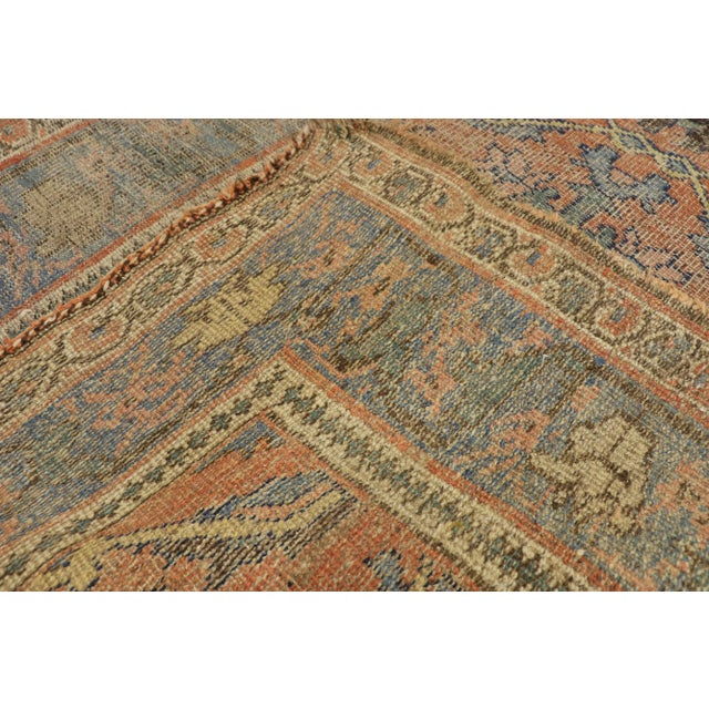 Distressed Antique Persian Bijar Rug - 4'1 X 7'00 For Sale In Dallas - Image 6 of 11