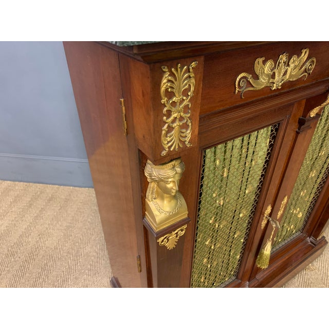 French Empire Mahogany Chiffonier, 1850 For Sale - Image 14 of 17