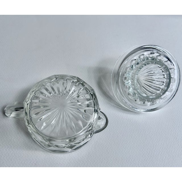 Glass Heisey Style Two Piece Clear Handled Glass Juicer, C. 1930's For Sale - Image 7 of 14