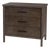 Lennon 34 in. W Rectangular Wood 3 Drawer Rounded Leg Dresser, Soft Brown For Sale