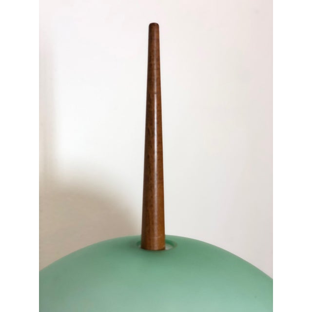 Wood Vintage Floor Lamp from Targhetti, Italy, 1970s For Sale - Image 7 of 12