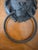 Early 20th Century Vintage Lion Head Cast Metal Door Knocker With Antique Patina For Sale - Image 5 of 7