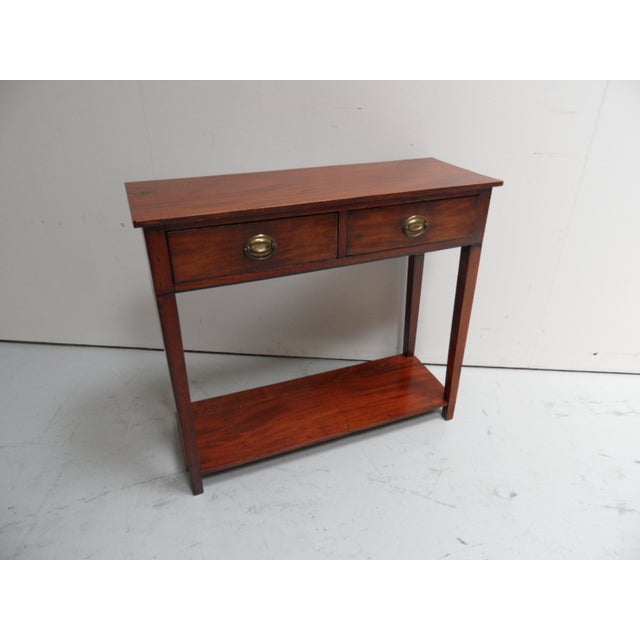 Antique Mahogany Side Table with Drawers For Sale - Image 9 of 11
