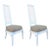 Beige Pair of 1970s White Lacquer and Lucite Beige Dining Chairs For Sale - Image 8 of 8
