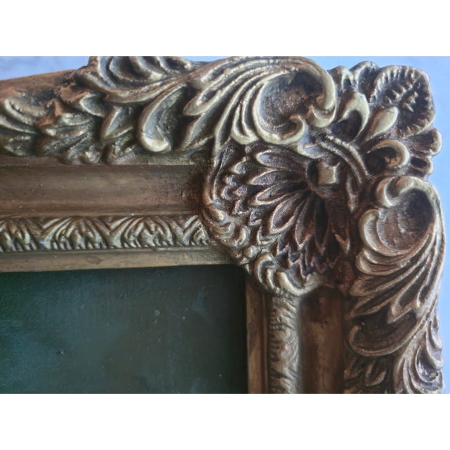 Late 19th Century Signed Antique European Floral Still Life Oil Painting in Ornate Gilt Frame For Sale - Image 4 of 11