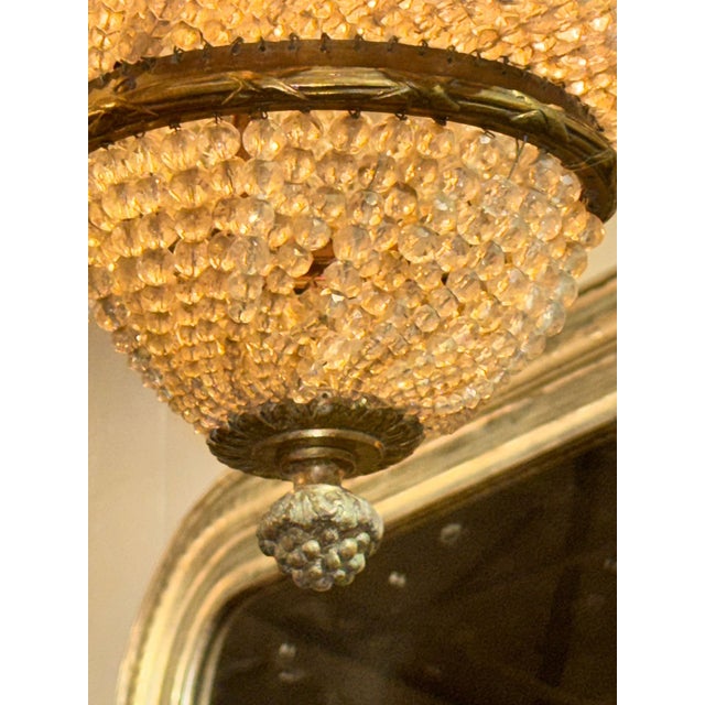 Metal Late 19th Century French Louis XV Bronze and Crystal Chandelier For Sale - Image 7 of 7