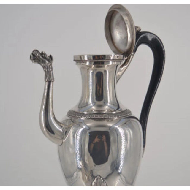 Early 21st Century Sterling Silver Coffee/Tea Pot With Animal Spout For Sale - Image 4 of 6