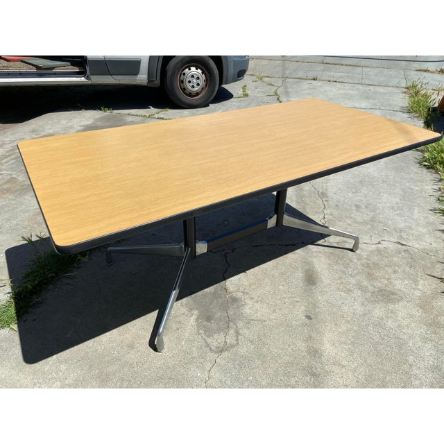 Vintage Mid Century Modern Herman Miller Eames Conference Table For Sale In San Francisco - Image 6 of 12