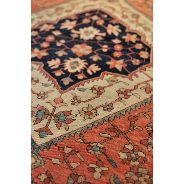 Salmon 1930s Felicity Rug, 4.3 x 6.8 For Sale - Image 8 of 11