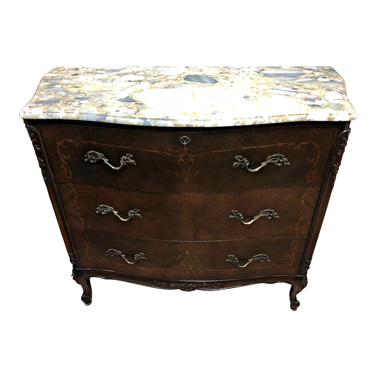 Antique French Marble Top Chest of Drawers Chairish