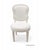 Neoclassical Set of 8 Louis XVI Style White Upholstered Dining Chairs For Sale - Image 3 of 12