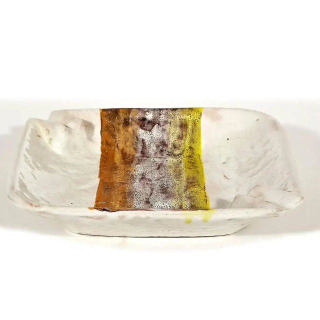 Mid-Century Modern Raymor Italy Ceramic Hand-Painted Ashtray For Sale - Image 3 of 5