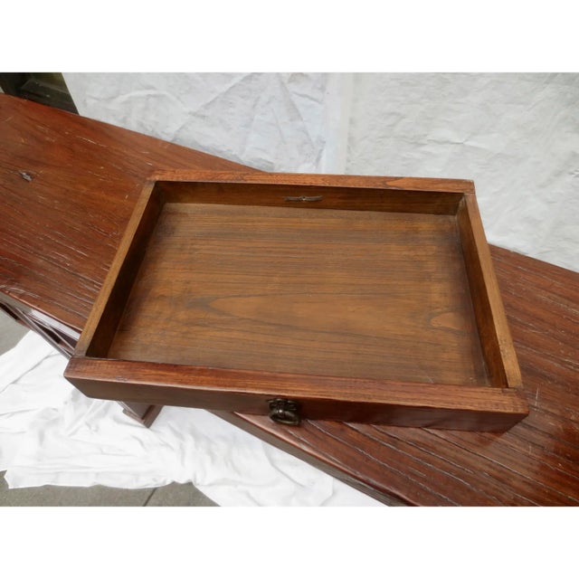 Chinese Elm Wood Altar Table Circa 1900 For Sale - Image 11 of 11
