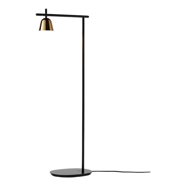 Black Matte and Golden Glossy Cup Lighto P Floor Lamp by Jaime Hayon for Parachilna For Sale