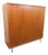 Vintage Scandinavian Teak and Metal Wardrobe, 1960s For Sale