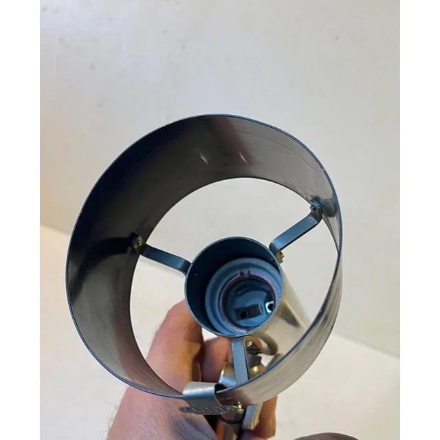 Metal Vintage Industrial Wall Lamp from Nordisk Solar, 1970s For Sale - Image 7 of 10