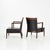 Armchairs in Dark-Stained Beech and Black Leather from Ton, 2000s, Set of 2 For Sale - Image 4 of 6