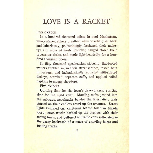 "Love Is a Racket" For Sale In New York - Image 6 of 7