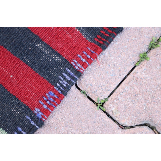 1980s Handmade Turkish Oushak Kilim For Sale - Image 9 of 10
