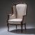 Antique Louis XV Style Wingback Chair, 1880 For Sale - Image 9 of 9