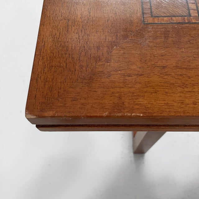 Brown Art Deco Italian Rectangular Dining Table in Wood, 1930s For Sale - Image 8 of 18