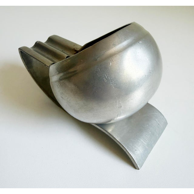 Silver Art Deco 1930's Banka Tinwerk Pewter Ashtray For Sale - Image 8 of 10