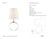 Thomas O'Brien by Visual Comfort Signature Terri 12" Cordless Accent Lamp in Crystal with Linen Shade Designer: Thomas...