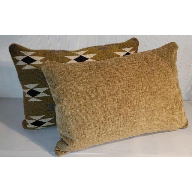 20th Century Hand Woven Pillows -A Pair For Sale - Image 4 of 4
