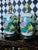 1950s Hand-Painted Japanese Porcelain Tabletop Lamps Pair Court Ladies, Large 32"h For Sale - Image 10 of 18