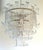 Italian chandelier shown with four tiers of clear hand blown Murano Felci fern glasses mounted on bronzed finish metal...