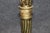 French Pair Louis XVI Style Brass Fireplace Andirons Chenets For Sale - Image 3 of 9