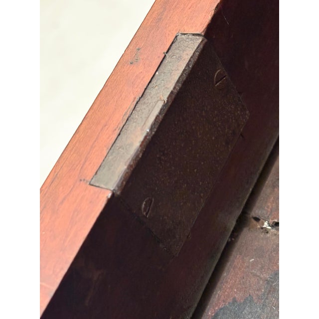 Burnt Umber 19th C American Cherry Plantation Desk Country Secretary Fall Front For Sale - Image 8 of 17