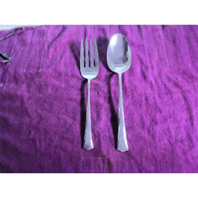 Gorham 1938 Sterling Silver Flatware, Greenbrier Pattern, 102 Pieces Including 18 Full Place Settings and Serving Pieces For Sale - Image 14 of 18