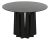 Mid-Century Modern NOIR Column Dining Table, Black Iron For Sale - Image 3 of 7
