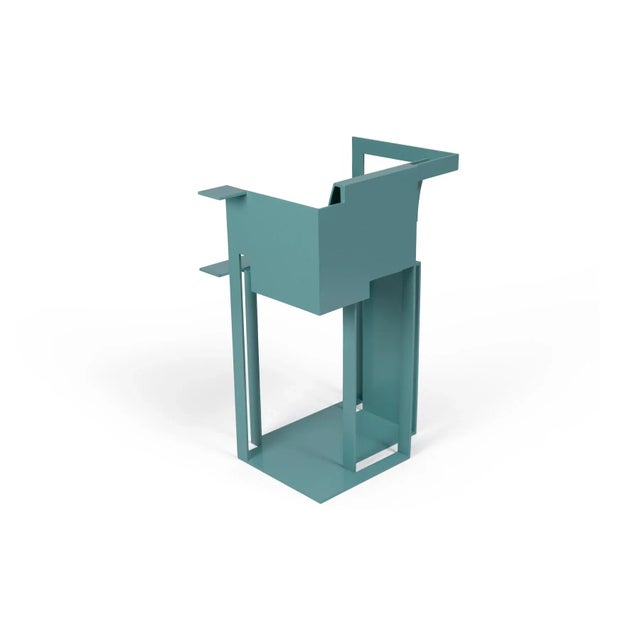 Metal Robert Whitton Prototype Postmodern 1980’s Chair For Sale - Image 7 of 8