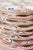 Eight French Quimper 19th Century HB Manufacture Oyster Plates with Floral Motif For Sale In Atlanta - Image 6 of 7