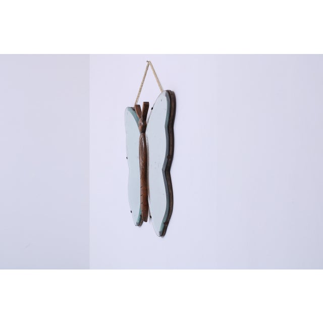 Wood Art Deco Butterfly Mirror, 1930s For Sale - Image 7 of 17