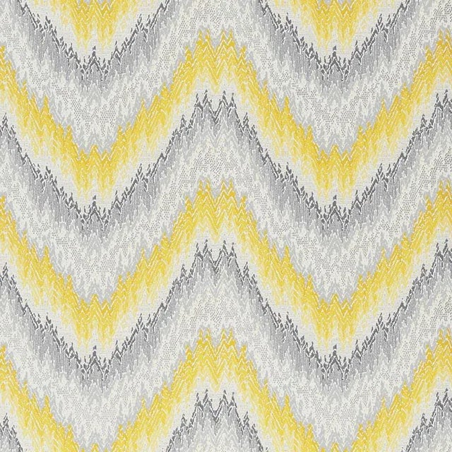 Schumacher Petit Feu Stripes Wallpaper in Cadmium Yellow ...